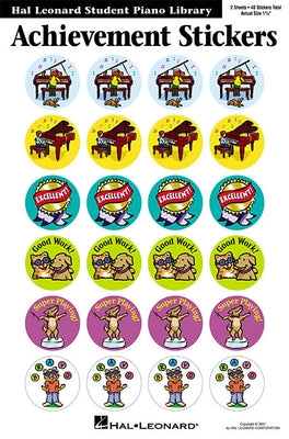 Achievement Stickers: Hal Leonard Student Piano Library by Hal Leonard Corp