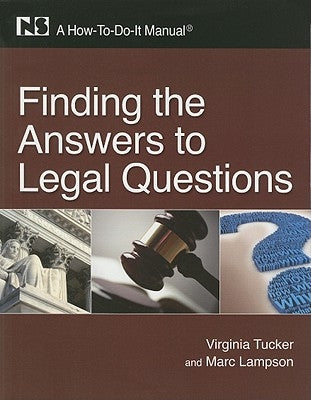 Finding the Answers to Legal Questions by Tucker, Virginia