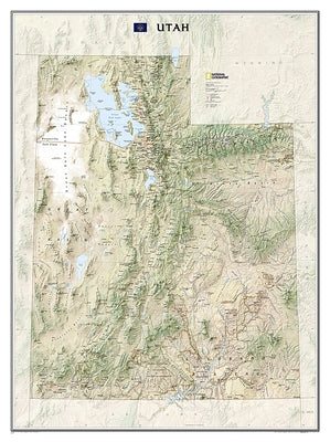 National Geographic Utah Wall Map - Laminated (30.25 X 40.5 In) by National Geographic Maps