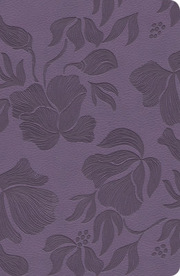 CSB Large Print Personal Size Reference Bible, Optimal Type, Digital Study Edition, Purple Leathertouch by Csb Bibles by Holman