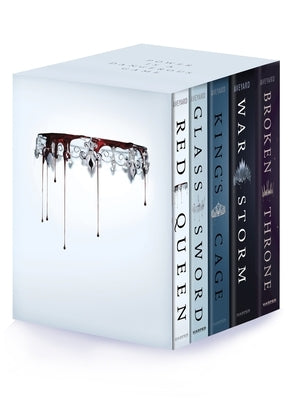 Red Queen 5-Book Paperback Box Set: Red Queen, Glass Sword, King's Cage, War Storm, Broken Throne by Aveyard, Victoria