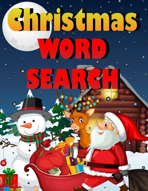 Christmas word search.: Easy Large Print Puzzle Book for Adults, Kids & Everyone for the 25 Days of Christmas. by Press House, Blue Moon