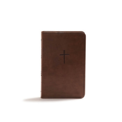 CSB Compact Bible, Brown Leathertouch, Value Edition by Csb Bibles by Holman