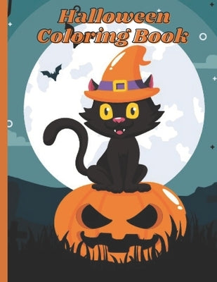 Halloween Coloring Book: A Kid Coloring Book with Beautiful Cats, Adorable Animals, Spooky Characters, and Relaxing Fall Designs by Press, Activity