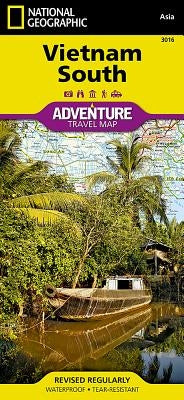 Vietnam South Map by National Geographic Maps - Adventure
