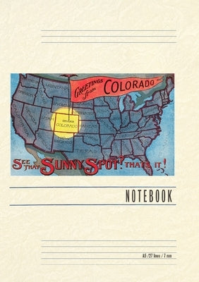 Vintage Lined Notebook Greetings from Colorado, Sunny Spot by Found Image Press