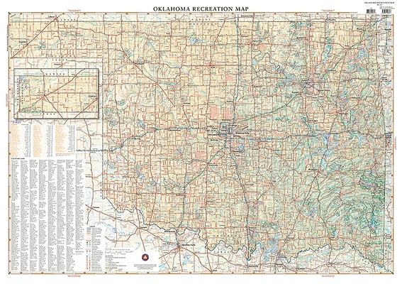 Oklahoma Recreation Map by National Geographic Maps