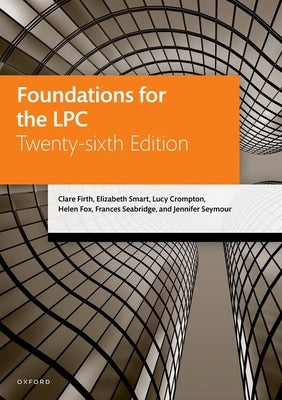 Foundations for the Lpc by Firth, Clare