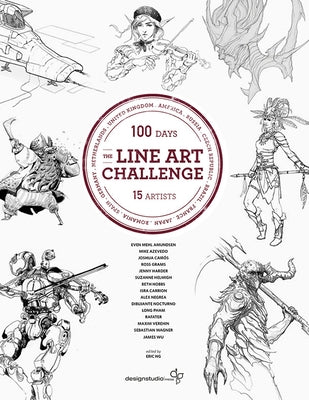 The Line Art Challenge: 100 Sketches for 100 Days by Artists, Various