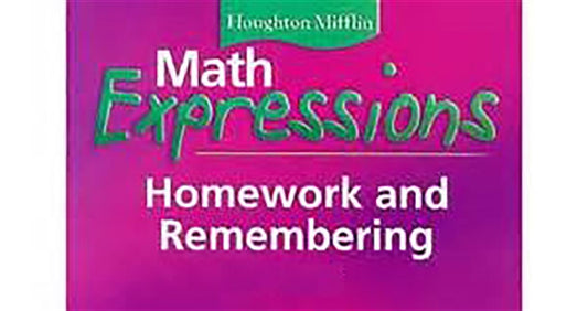 Math Expressions: Homework and Remembering (2 Volumes) Grade 1 by Houghton Mifflin Company