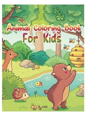 animal coloring book for kids: 50 great animal coloring picture collections. by Edition, Jake