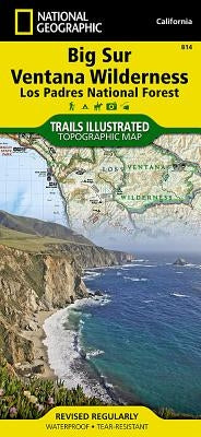Big Sur, Ventana Wilderness Map [Los Padres National Forest] by National Geographic Maps