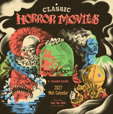 Classic Horror Movies 2027 Wall Calendar by Diseño, Ricardo