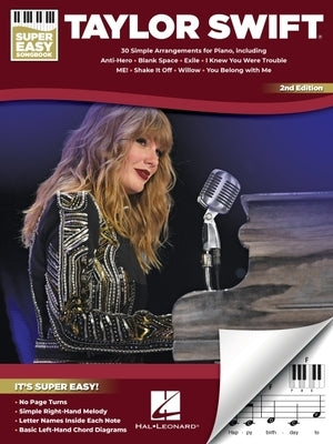 Taylor Swift - Super Easy Songbook - 2nd Edition: 30 Simple Arrangements for Piano with Lyrics by Swift, Taylor