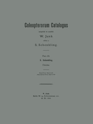 Coleopterorum Catalogus by Schenkling, S.
