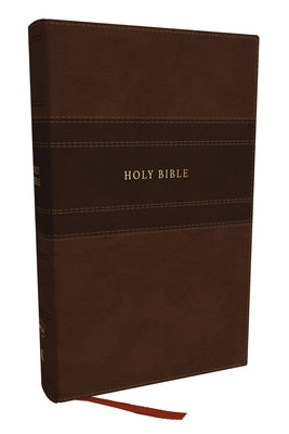 NKJV Holy Bible, Personal Size Large Print Reference Bible, Brown, Leathersoft, 43,000 Cross References, Red Letter, Comfort Print: New King James Ver by Thomas Nelson