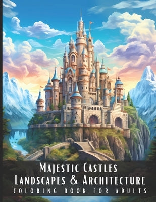 Majestic Castles Landscapes & Architecture Coloring Book for Adults: Beautiful Nature Landscapes Sceneries and Foreign Buildings Coloring Book for Adu by Palette, Artful