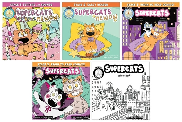 Supercats Boxed Set of 5 by Thusat, Caleb