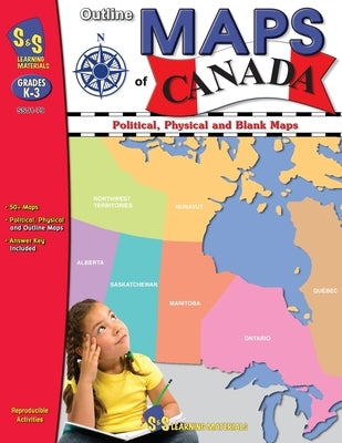 Outline Maps of Canada Grades K-3 by Golletz, Lynda