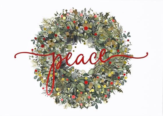 Wreath of Peace Deluxe Boxed Holiday Cards by 