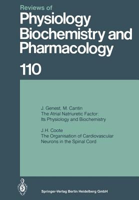 Reviews of Physiology, Biochemistry and Pharmacology 110 by Genest, J.