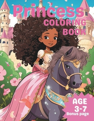 Princess Coloring book: Fun multicultural fairy tale princess Coloring pages for kids, preschool, kindergarten ages 3-7 Adventure by Salomon, Marilyne