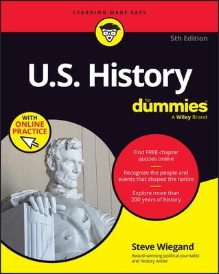 U.S. History for Dummies by Wiegand, Steve