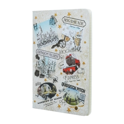 The Wizarding World Notebook A5 Gridded Cahier, 80pg, 100gsm by Paperblanks (Harry Potter Collection) by Paperblanks