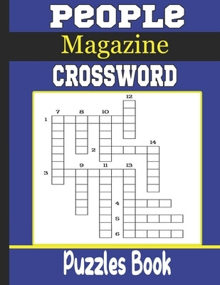 People Magazine Crossword Puzzles Book: Beautiful Crossword Puzzle Book For Puzzle Lovers by Zinaoui, Oussama