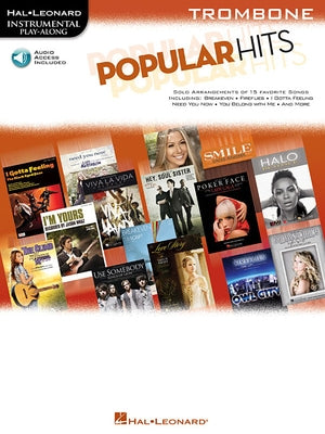 Popular Hits: Instrumental Play-Along for Trombone by Hal Leonard Corp