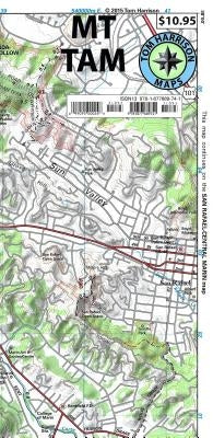 Mt. Tamalpais Trail Map-: Tom Harrison Maps by Harrison, Tom