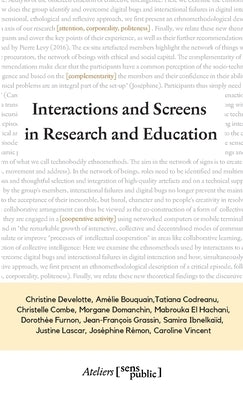 Interactions and Screens in Research and Education by Develotte, Christine