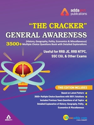 The Cracker General Awareness (History, Geography, Polity and others) MCQ Book for RRB JE, NTPC, RRC Group D and other Exams 2019 (In English Printed by Adda247