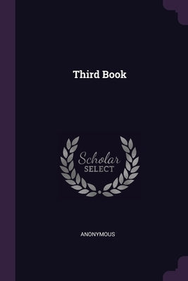 Third Book by Anonymous