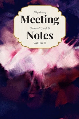 My Boring Meeting Survival Guide & Notes: 6x9 Meeting Notebook and Puzzle Book by Books, Gadfly