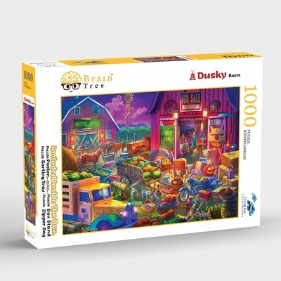 Brain Tree - Dusky Barn 1000 Piece Puzzle for Adults: With Droplet Technology for Anti Glare & Soft Touch by Brain Tree Games LLC