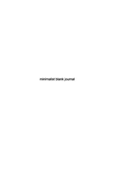 stunning minimalist blank Page Journal sir Michael Huhn designer edition: minimalist blank page journal by Michaelhuhn