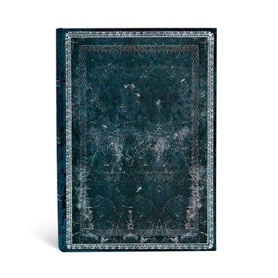 Midnight Steel MIDI Lined Hardcover Journal, 144pg, 120gsm, Old Leather Classics by Paperblanks (Old Leather Collection) by Paperblanks