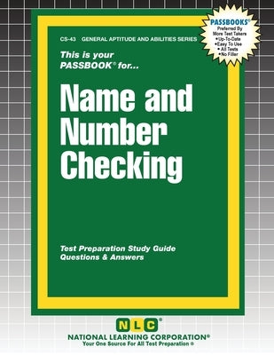 Name and Number Checking by Passbooks