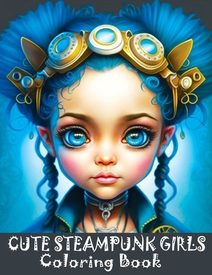 Cute Steampunk Girls Coloring Book: Adorable Steampunk Girls Grayscale Coloring Book Featuring the Beautiful Faces of Young Ladies by Temptress, Tone
