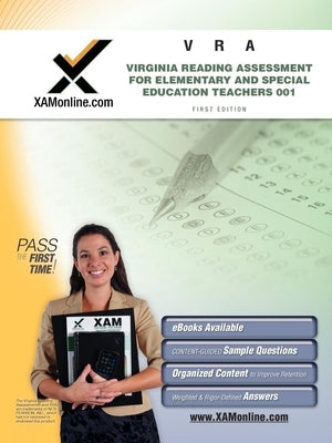 Vra 001 Virginia Reading Assessment for Elementary and Special Education Teachers Teacher Certification Test Prep Study Guide by Wynne, Sharon A.