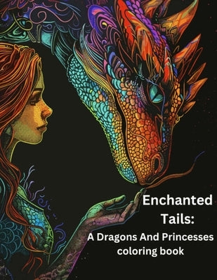 Enchanted Tails: A Dragons and Princesses coloring book. by Mullins, Roy