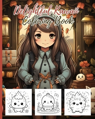 Delightful Kawaii Coloring Book: Cute Kawaii Coloring Book, Adorable Cute Illustrations For Stress Relief by Nguyen, Thy