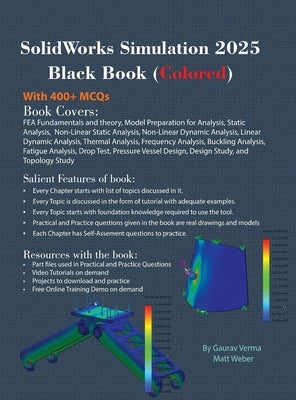 SolidWorks Simulation 2025 Black Book by Verma, Gaurav