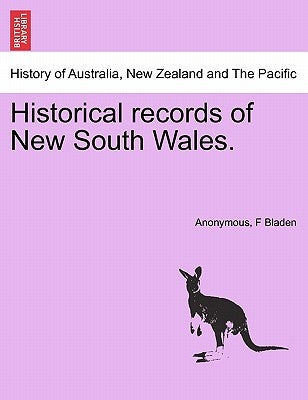 Historical records of New South Wales. by Anonymous