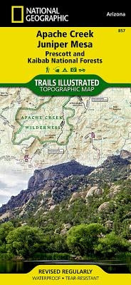 Apache Creek, Juniper Mesa Map [Prescott and Kaibab National Forests] by National Geographic Maps