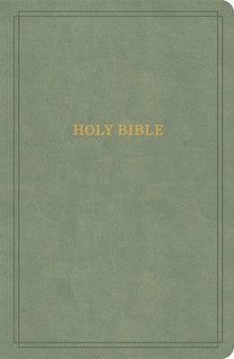 KJV Large Print Personal Size Reference Bible, Sage Suedesoft Leathertouch by Holman Bible Publishers
