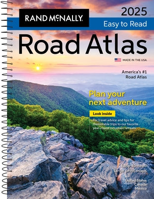 2025 Easy to Read Midsize Road Atlas: DRAM by Rand McNally