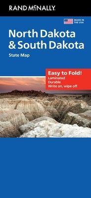 Rand McNally Easy to Fold: North Dakota, South Dakota Laminated Map by Rand McNally