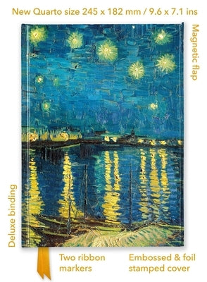 Vincent Van Gogh: Starry Night Over the Rhône (Foiled Quarto Journal) by Flame Tree Studio